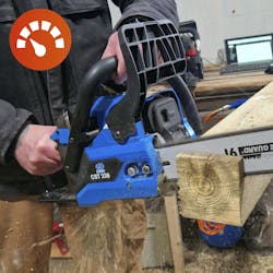Motorsager bensin test: Hastighet Motorsager bensin test: Hastighet